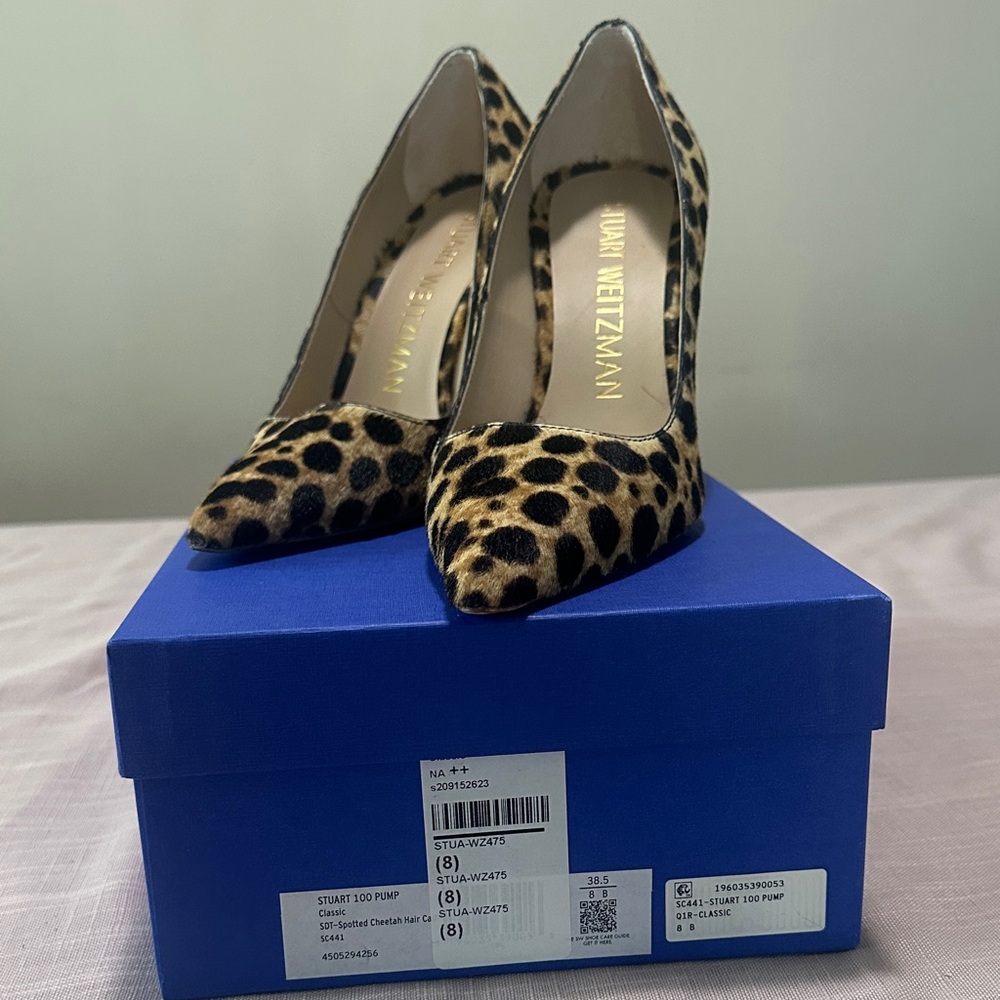 Stuart Weitzman Leopard Print Heels